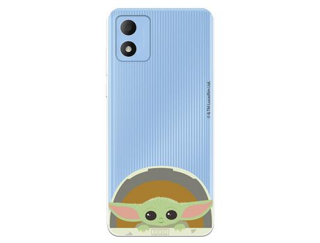 Carcasa para TCL 305I Oficial De Star Wars Baby Yoda Sonrisas The Mandalorian TCL Transparente