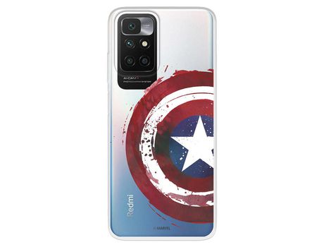 Carcasa para XIAOMI Redmi 10 Oficial De Marvel Capitán América Escudo Transparente Marvel XIAOMI Transparente