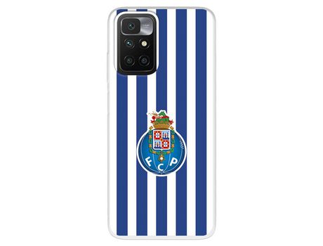 Carcasa para XIAOMI Redmi 10 Del Fútbol Club Oporto Escudo Rayas Licencia Oficial Fútbol Club Oporto XIAOMI Transparente