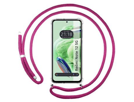Carcasa para Xiaomi Redmi Note 12 5G TUMUNDOSMARTPHONE Rosa
