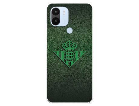 Carcasa para XIAOMI Redmi A1 Del Real Betis Balompié Escudo Verde Fondo Trama Licencia Oficial Real Betis Balompié XIAOMI Transparente