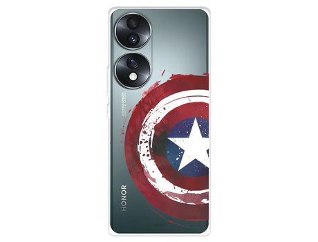 Carcasa para HUAWEI Honor 70 Oficial De Marvel Capitán América Escudo Transparente Marvel HUAWEI Transparente