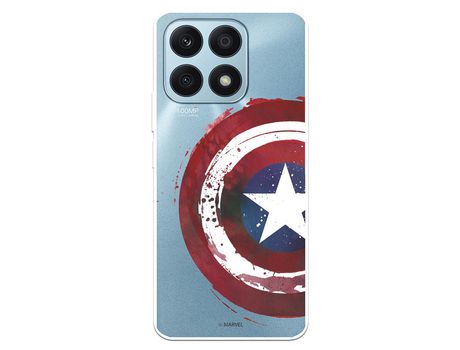 Carcasa para HUAWEI Honor X8A Oficial De Marvel Capitán América Escudo Transparente Marvel HUAWEI Transparente