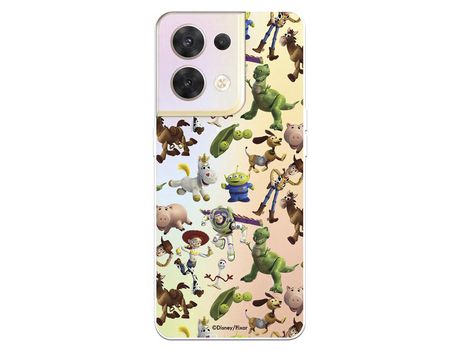 Carcasa para OPPO Reno 8 Oficial De Disney Muñecos Toy Story Siluetas Toy Story OPPO Transparente