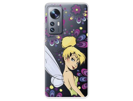 Carcasa para XIAOMI 12 Pro Oficial De Disney Campanilla Flores Peter Pan XIAOMI Transparente