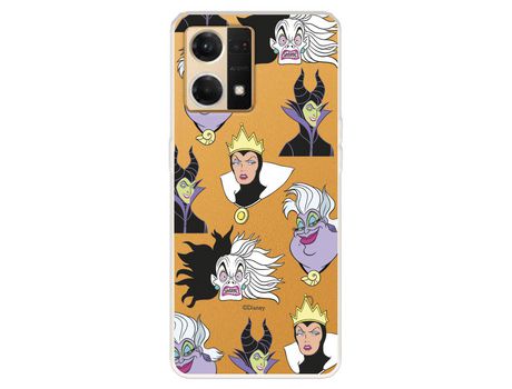 Carcasa para OPPO Reno 7 4G Oficial De Disney Villanas Patrón Villanas Disney OPPO Transparente