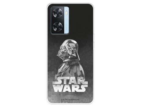 Carcasa para OPPO A57S Oficial De Star Wars Darth Vader Fondo Negro Star Wars OPPO Transparente