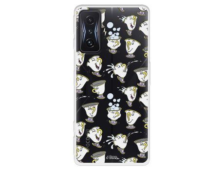 Carcasa para XIAOMI Poco F4 Gt Oficial De Disney Chip Potts Siluetas La Bella Y La Bestia XIAOMI Transparente