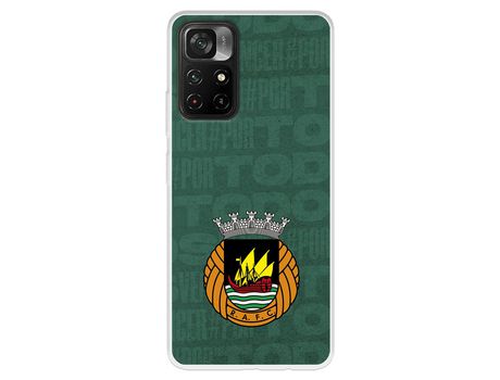 Carcasa para XIAOMI Poco M4 Pro 5G Del Escudo Fondo Verde Licencia Oficial Rio Ave Fc XIAOMI Transparente