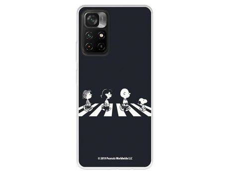 Carcasa para XIAOMI Poco M4 Pro 5G Oficial De Peanuts Personajes Beatles Snoopy XIAOMI Transparente