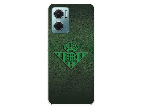 Carcasa para XIAOMI Redmi 10 5G Del Real Betis Balompié Escudo Verde Fondo Trama Licencia Oficial Real Betis Balompié XIAOMI Transparente