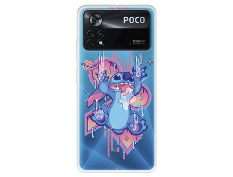 Carcasa para XIAOMI Poco X4 Pro Oficial De Disney Stitch Graffiti Lilo & Stitch XIAOMI Transparente
