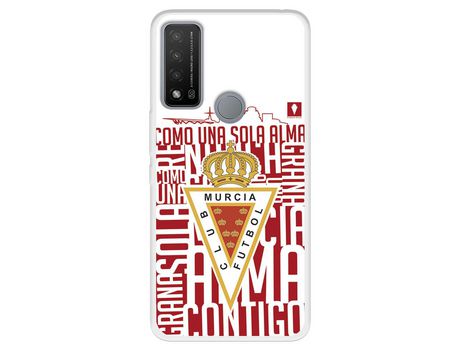 Carcasa para TCL 20R 5G Del Real Murcia Licencia Oficial Real Murcia TCL Transparente