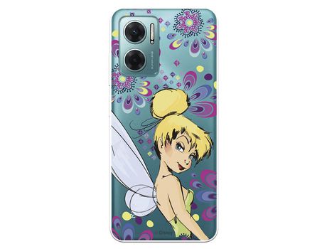 Carcasa para XIAOMI Redmi 10 5G Oficial De Disney Campanilla Flores Peter Pan XIAOMI Transparente