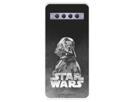 Carcasa para TCL 10 Plus Oficial De Star Wars Darth Vader Fondo Negro Star Wars TCL Transparente