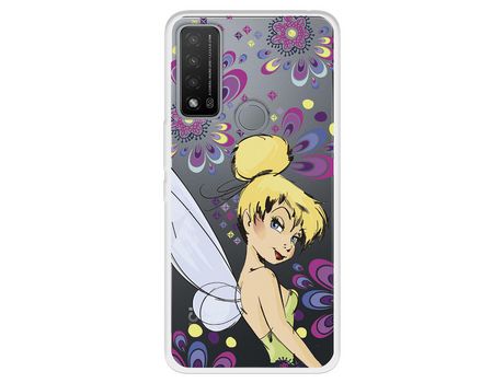 Carcasa para TCL 20R 5G Oficial De Disney Campanilla Flores Peter Pan TCL Transparente
