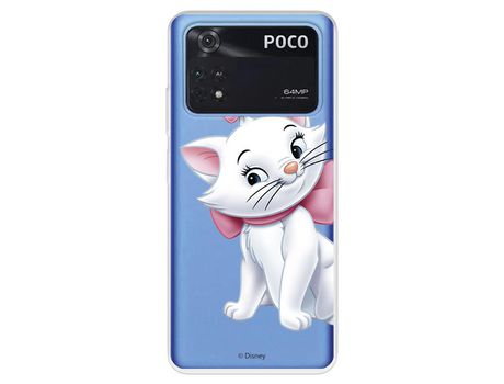Carcasa para XIAOMI Poco M4 Pro 4G Oficial De Disney Marie Silueta Los Aristogatos XIAOMI Transparente