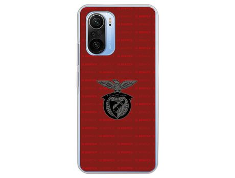 Carcasa para XIAOMI Poco F3 Del Escudo Fondo Granate Licencia Oficial Benfica XIAOMI Transparente
