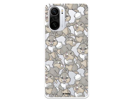 Carcasa para XIAOMI Poco F3 Oficial De Disney Tambor Patrones Bambi XIAOMI Transparente