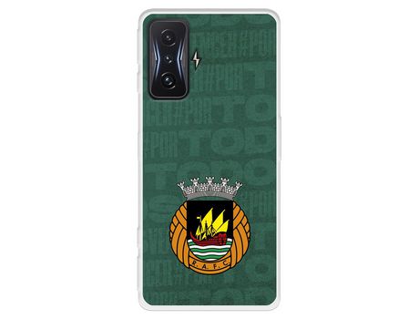 Carcasa para XIAOMI Poco F4 Gt Del Rio Ave Fc Escudo Fondo Verde Licencia Oficial Rio Ave Fc XIAOMI Transparente