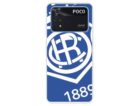 Carcasa para XIAOMI Poco M4 Pro 4G Del Recre Licencia Oficial Real Club Recreativo De Huelva XIAOMI Transparente
