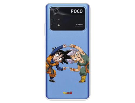 Carcasa para XIAOMI Poco M4 Pro 4G Oficial De Dragon Ball Goten Y Trunks Fusión Dragon Ball XIAOMI Transparente