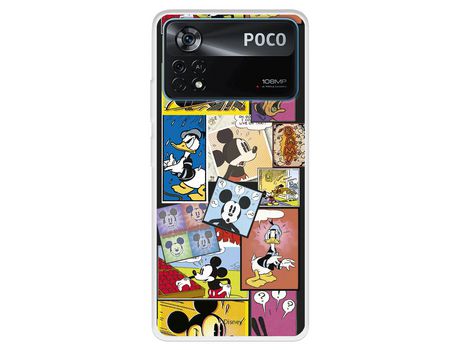 Carcasa para XIAOMI Poco X4 Pro Oficial De Disney Mickey Comic Clásicos Disney XIAOMI Transparente