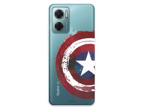 Carcasa para XIAOMI Redmi 10 5G Oficial De Marvel Capitán América Escudo Transparente Marvel XIAOMI Transparente