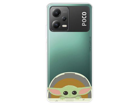 Carcasa para XIAOMI Poco X5 5G Oficial De Star Wars Baby Yoda Sonrisas The Mandalorian XIAOMI Transparente
