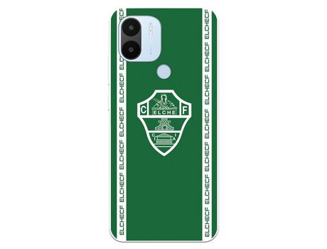 Carcasa para XIAOMI Redmi A1 Del Elche Cf Escudo Fondo Verde Licencia Oficial Elche Cf XIAOMI Transparente