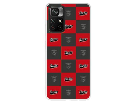 Carcasa para XIAOMI Poco M4 Pro 5G Del Escudo Licencia Oficial Benfica XIAOMI Transparente