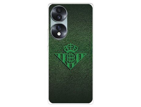 Carcasa para HUAWEI Honor 70 Del Real Betis Balompié Escudo Verde Fondo Trama Licencia Oficial Real Betis Balompié HUAWEI Transparente