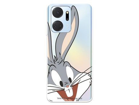 Carcasa para HUAWEI Honor X7A Oficial De Warner Bros Bugs Bunny Silueta Transparente Looney Tunes HUAWEI Transparente