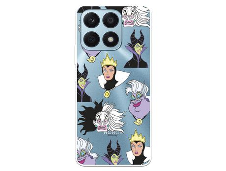 Carcasa para HUAWEI Honor X8A Oficial De Disney Villanas Patrón Villanas Disney HUAWEI Transparente