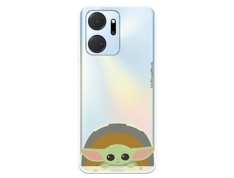 Carcasa para HUAWEI Honor X7A Oficial De Star Wars Baby Yoda Sonrisas The Mandalorian HUAWEI Transparente