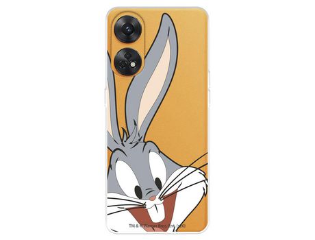 Carcasa para OPPO Reno 8T Oficial De Warner Bros Bugs Bunny Silueta Transparente Looney Tunes OPPO Transparente