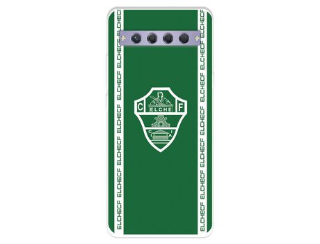 Carcasa para TCL 10 Plus Del Elche Cf Escudo Fondo Verde Licencia Oficial Elche Cf TCL Transparente
