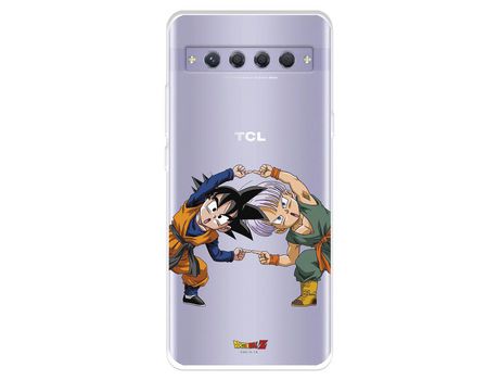 Carcasa para TCL 10 Plus Oficial De Dragon Ball Goten Y Trunks Fusión Dragon Ball TCL Transparente