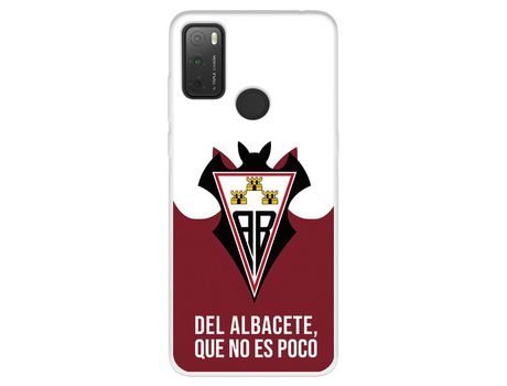 Carcasa para TCL 20Y Del Albacete Balompié Escudo Del Albacete Que No Es Poco Licencia Oficial Albacete Balompié TCL Transparente