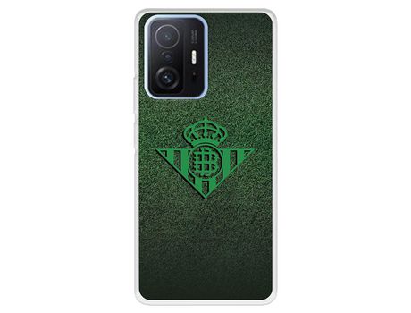 Carcasa para XIAOMI 11T Del Betis Escudo Verde Fondo Trama Licencia Oficial Real Betis Balompié XIAOMI Transparente