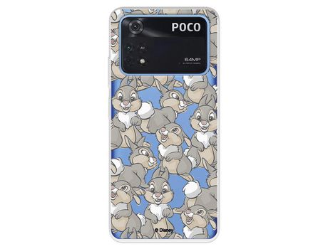 Carcasa para XIAOMI Poco M4 Pro 4G Oficial De Disney Tambor Patrones Bambi XIAOMI Transparente
