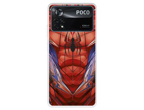Carcasa para XIAOMI Poco X4 Pro Oficial De Marvel Spiderman Torso Marvel XIAOMI Transparente