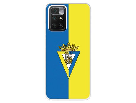 Carcasa para XIAOMI Redmi 10 Del Cádiz Escudo Fondo Bicolor Licencia Oficial Cádiz Cf XIAOMI Transparente
