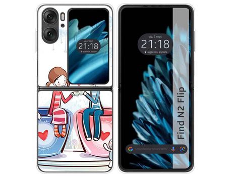 Carcasa para Oppo Find N2 Flip 5G TUMUNDOSMARTPHONE Multicolor