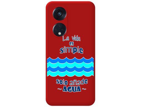 Carcasa para Oppo Reno 8T 4G TUMUNDOSMARTPHONE Rojo