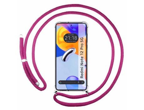 Carcasa para Xiaomi Redmi Note 12 Pro 5G TUMUNDOSMARTPHONE Rosa