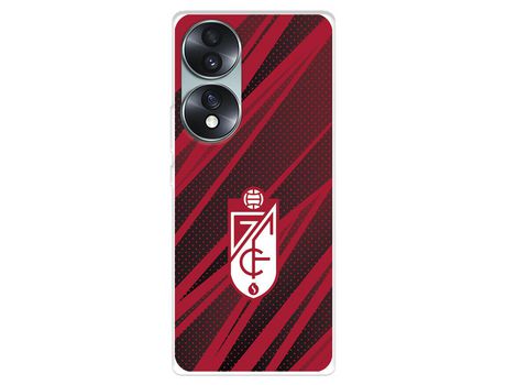 Carcasa para HUAWEI Honor 70 Del Granada Cf Escudo Líneas Rojas Y Negras Licencia Oficial Granada Cf HUAWEI Transparente
