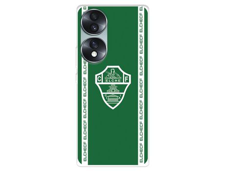 Carcasa para HUAWEI Honor 70 Del Elche Cf Escudo Fondo Verde Licencia Oficial Elche Cf HUAWEI Transparente