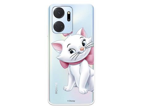 Carcasa para HUAWEI Honor X7A Oficial De Disney Marie Silueta Los Aristogatos HUAWEI Transparente