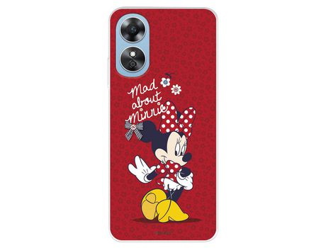 Carcasa para OPPO A17 Oficial De Disney Minnie Mad About Clásicos Disney OPPO Transparente